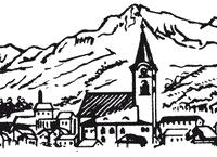Kirche und Berge Teisendorf