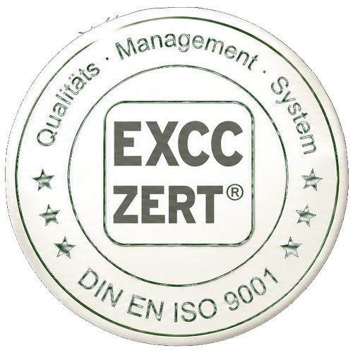 EXCC ZERT - DIN EN ISO 9001 zertifiziert